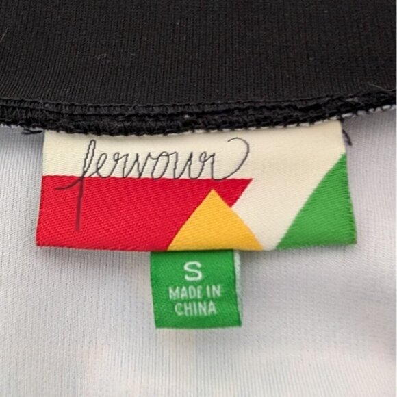 Fervour Cat Skater Skirt Womens Size Small Black Stretch Short Pull On A Line - Picture 5 of 11